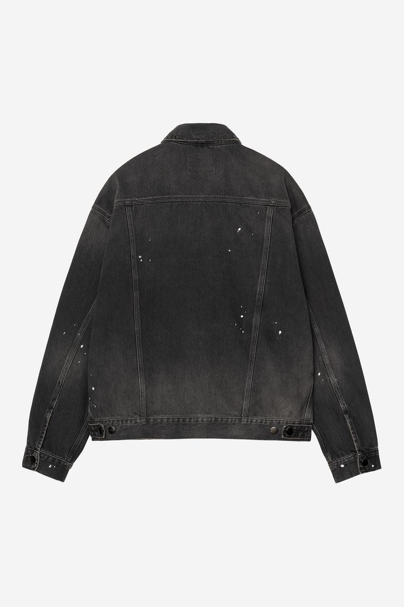 Carhartt Helston Jacket - Schwarz, Destroy Wash, Splatter
