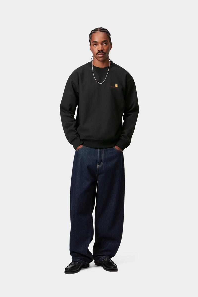 Carhartt American Script Sweatshirt - Schwarz