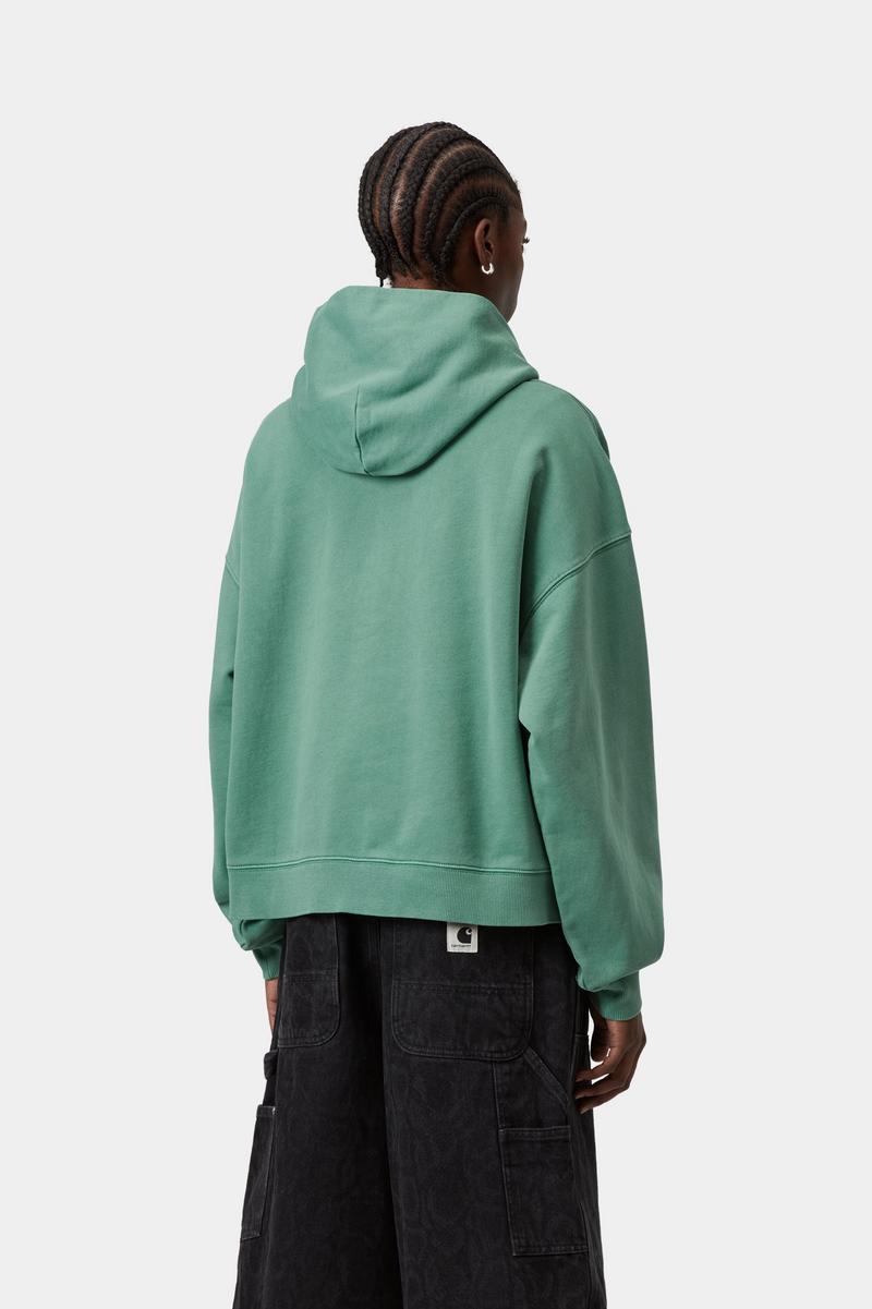 Carhartt Hooded Benton Sweatshirt - Lily, Stückgefärbt