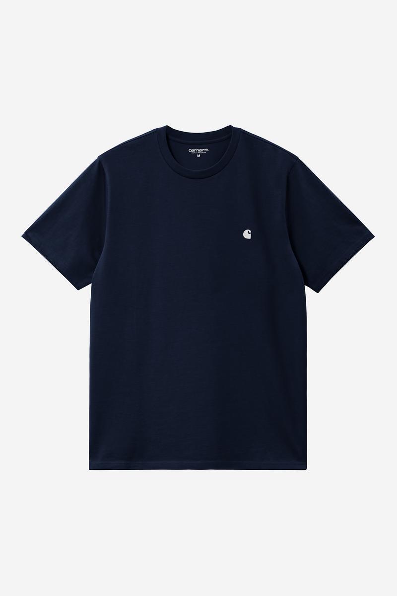 Carhartt S/S Madison T-Shirt - Dunkles Marineblau / Weiß