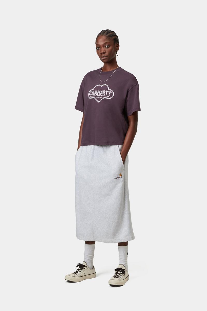 Carhartt S/S Cloud Heart T-Shirt - Gemütliches Lila