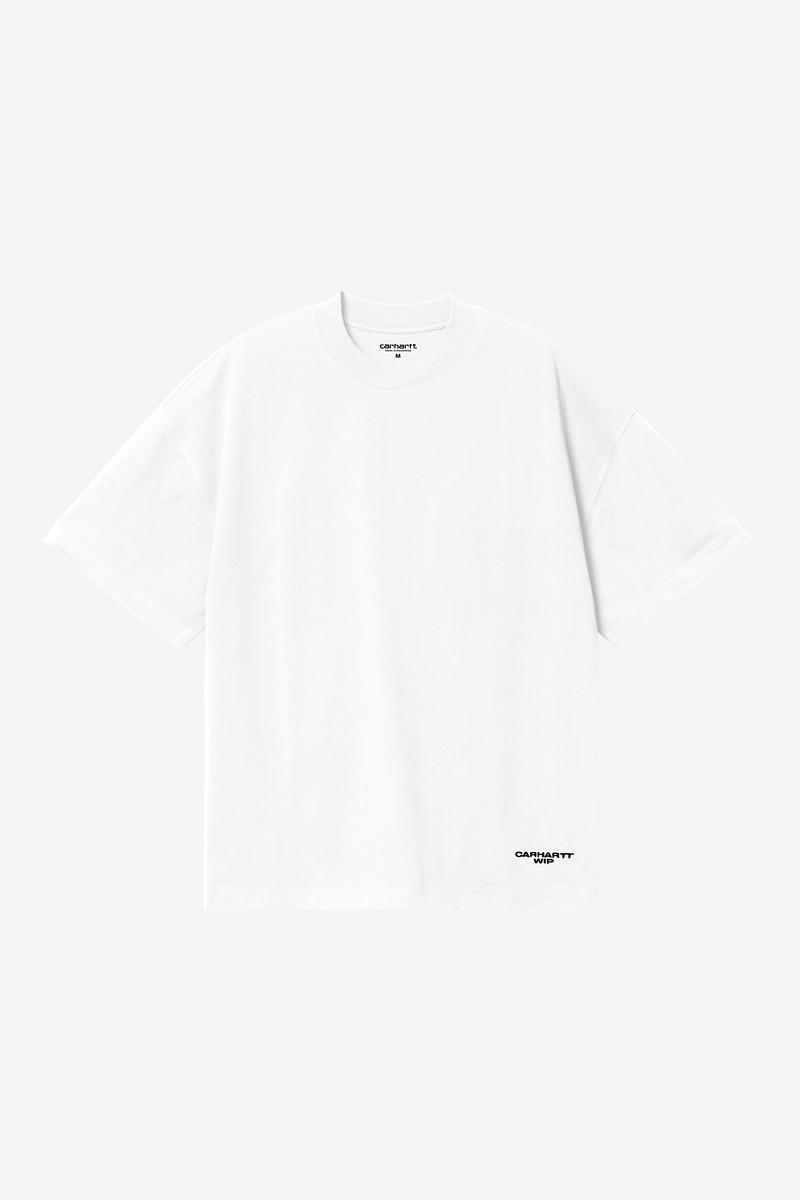 Carhartt S/S Magazine Script T-Shirt - Weiß / Schwarz