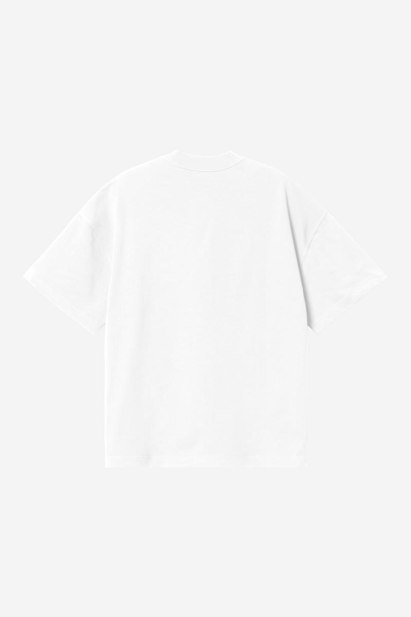Carhartt S/S Magazine Script T-Shirt - Weiß / Schwarz