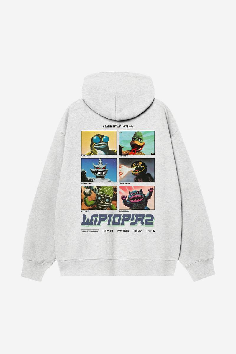 Carhartt Hooded Wiptopia 2 Sweat - Ash Heather