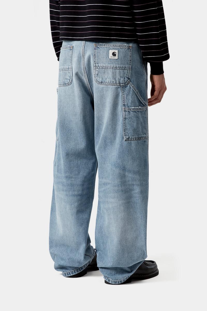 Carhartt Brandon Single Knee Pant - Blau, Burst gewaschen