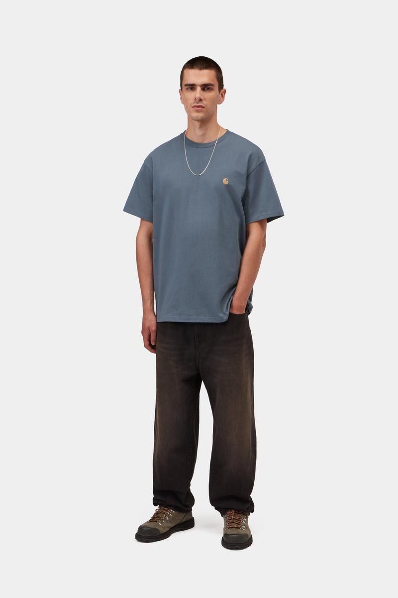 Carhartt S/S Chase T-Shirt - Eisschild / Gold