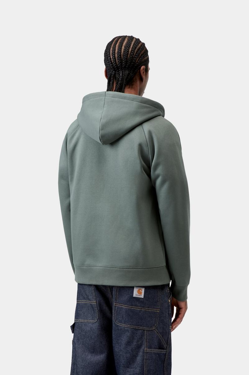 Carhartt Hooded Chase Jacket - Samtgrün / Gold
