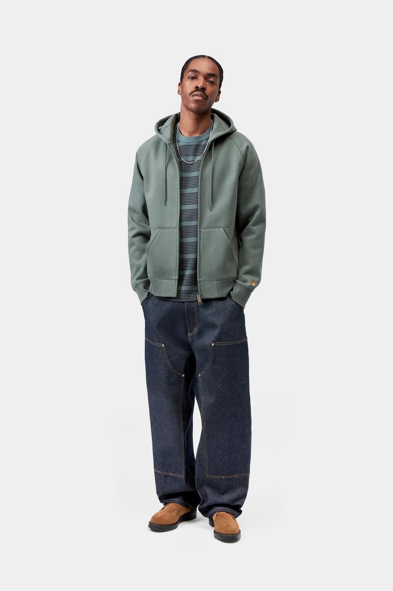 Carhartt Hooded Chase Jacket - Samtgrün / Gold