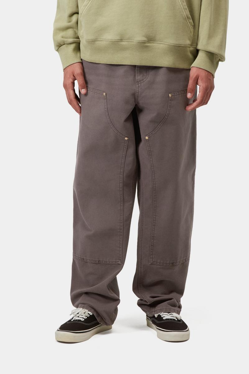 Carhartt Double Knee Pant - Schiefer, Steinleinwand