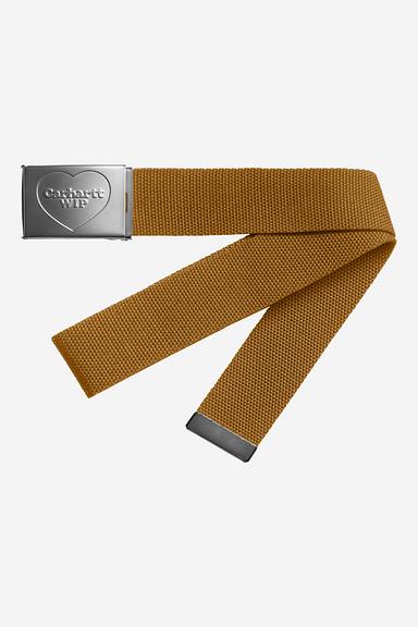 Carhartt Heart Clip Belt - Hamilton Braun / Silber Carhartt Heart Clip Belt - Hamilton Braun / Silber