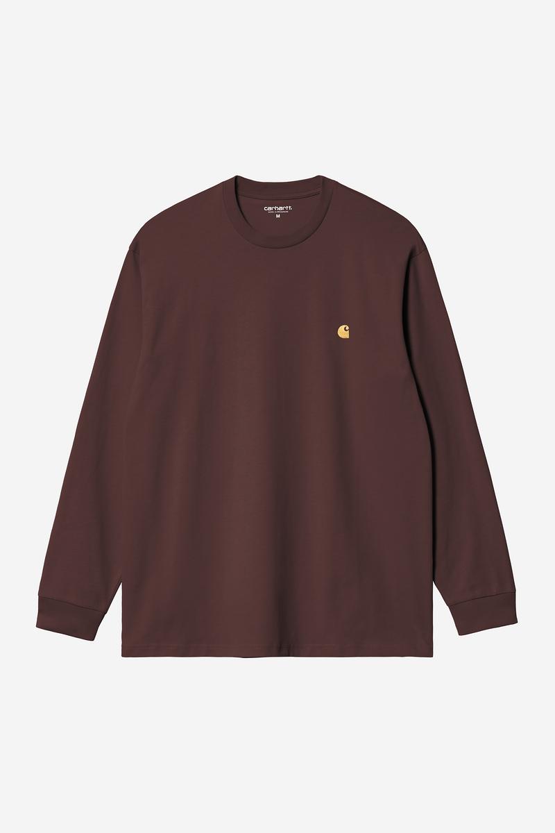 Carhartt L/S Chase T-Shirt - Palisander / Gold