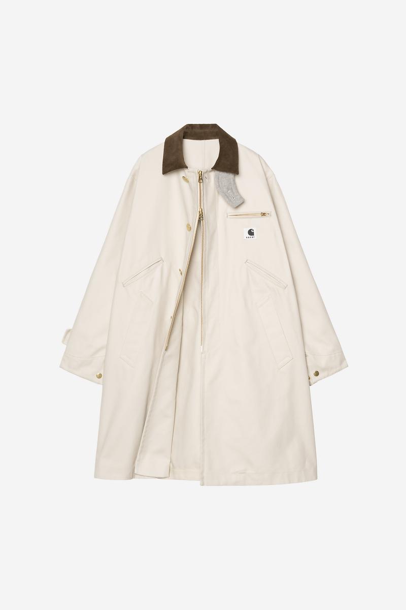 Carhartt sacai x WIP Duck Coat - Sacai-Elfenbein
