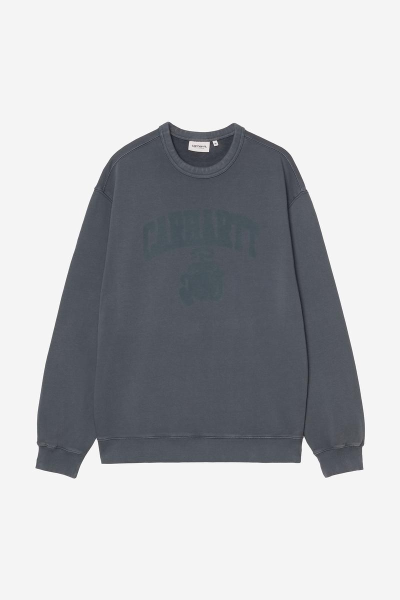 Carhartt Faded Pond Corps Sweatshirt - Deep Night, Heavy Stone Wash