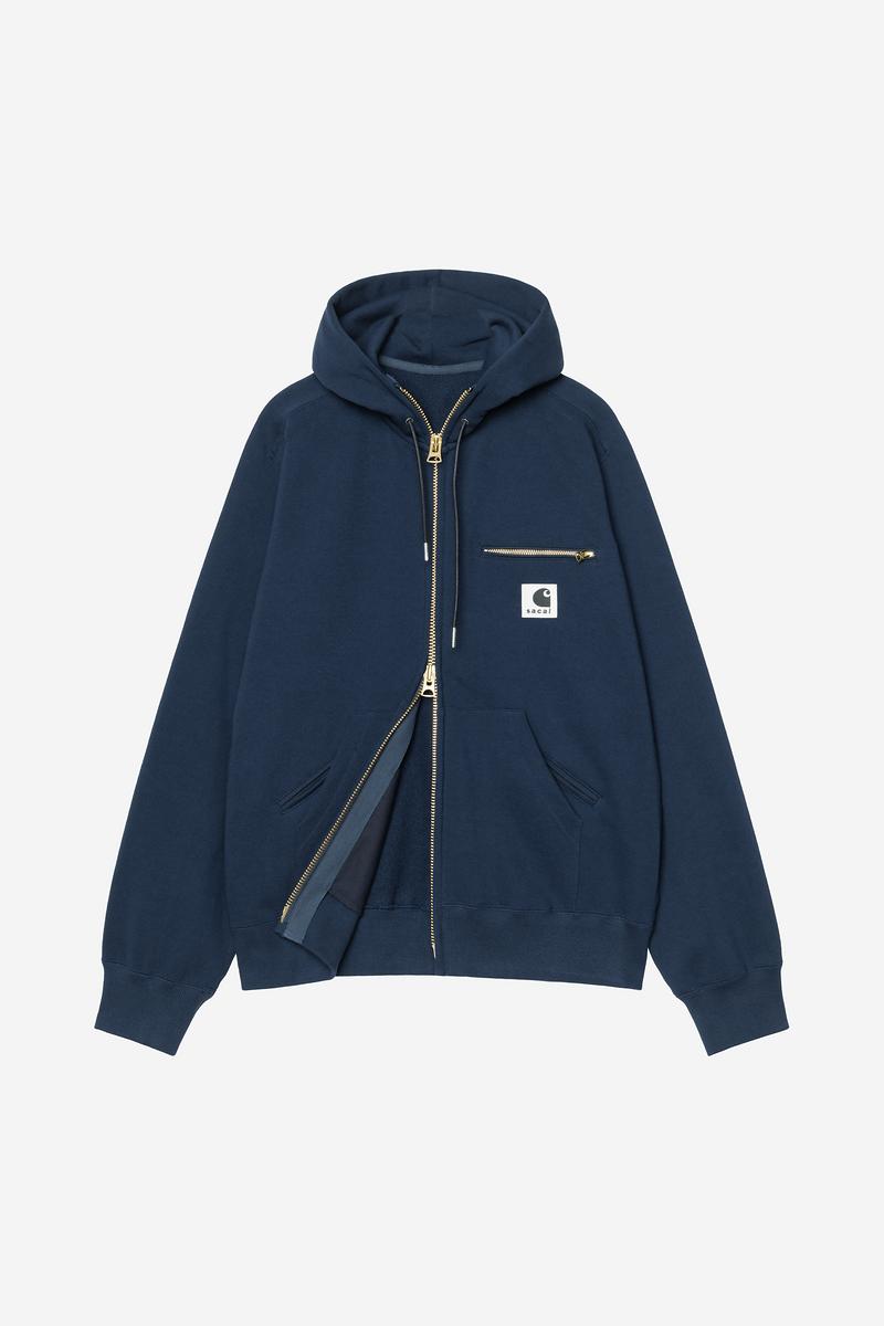 Carhartt sacai x WIP Cotton Jersey Hoodie - Sacai-Blau