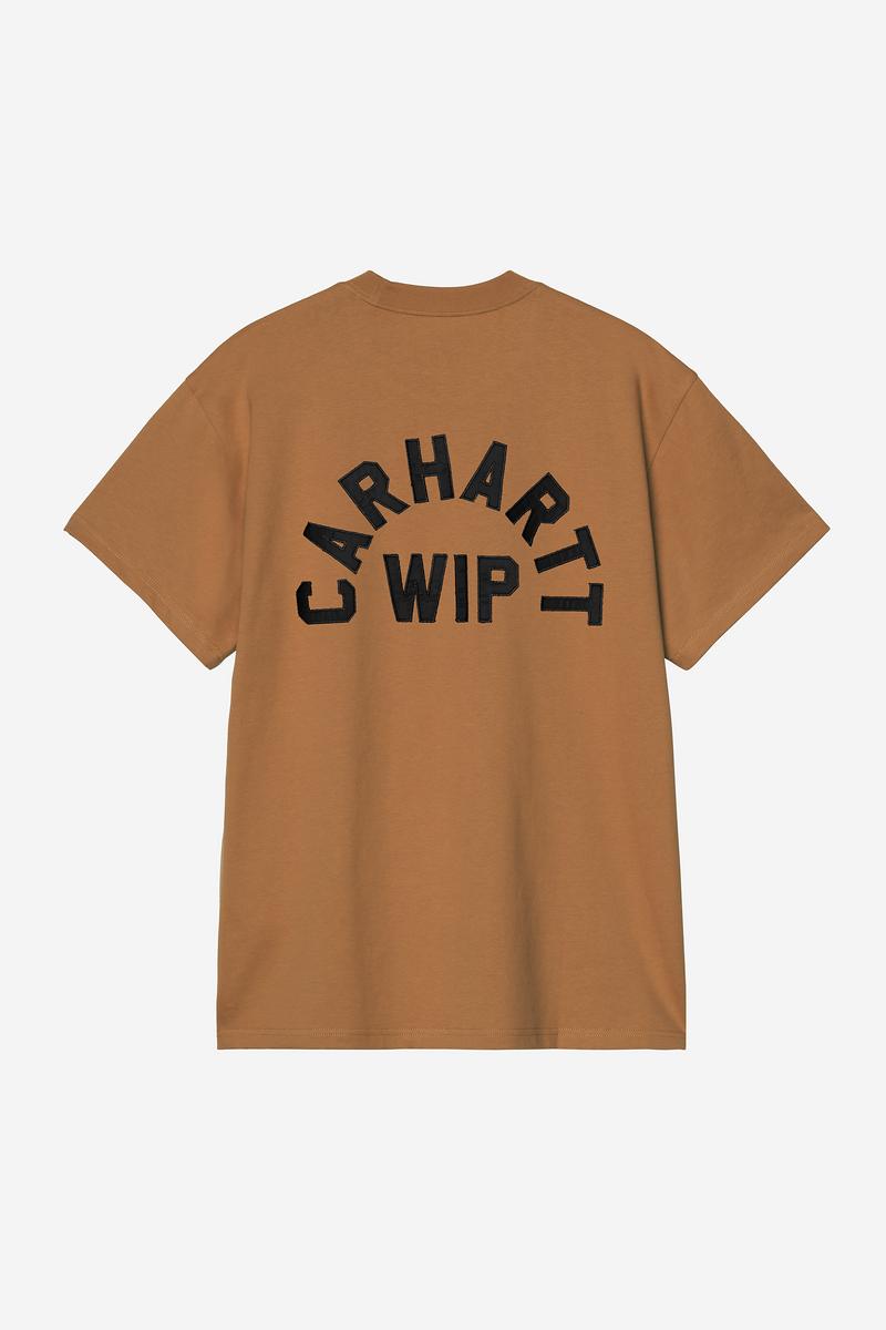 Carhartt S/S Arch Script T-Shirt - WIP H Braun / Schwarz