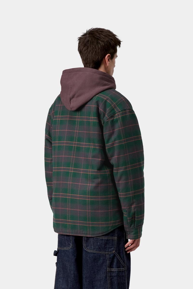 Carhartt Gargan Shirt Jac - Gargan Check, dunkle Tanne