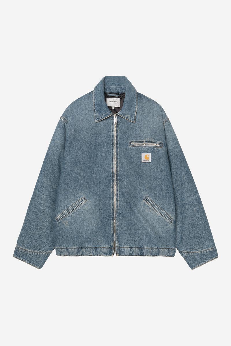 Carhartt OG Detroit Jacket - Blau, Grind-Waschung