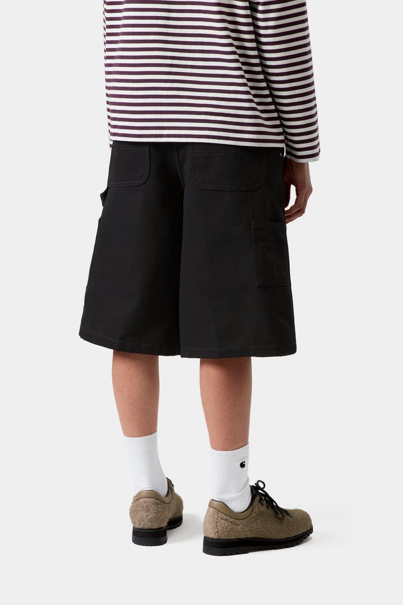Carhartt Nixon Double Knee Short - Schwarz, starr