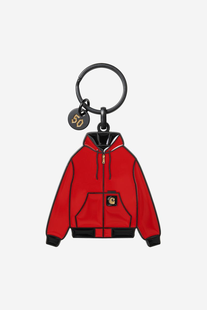 Carhartt OG Active Jacket 50th Anniversary Edition Keychain - USA Rot