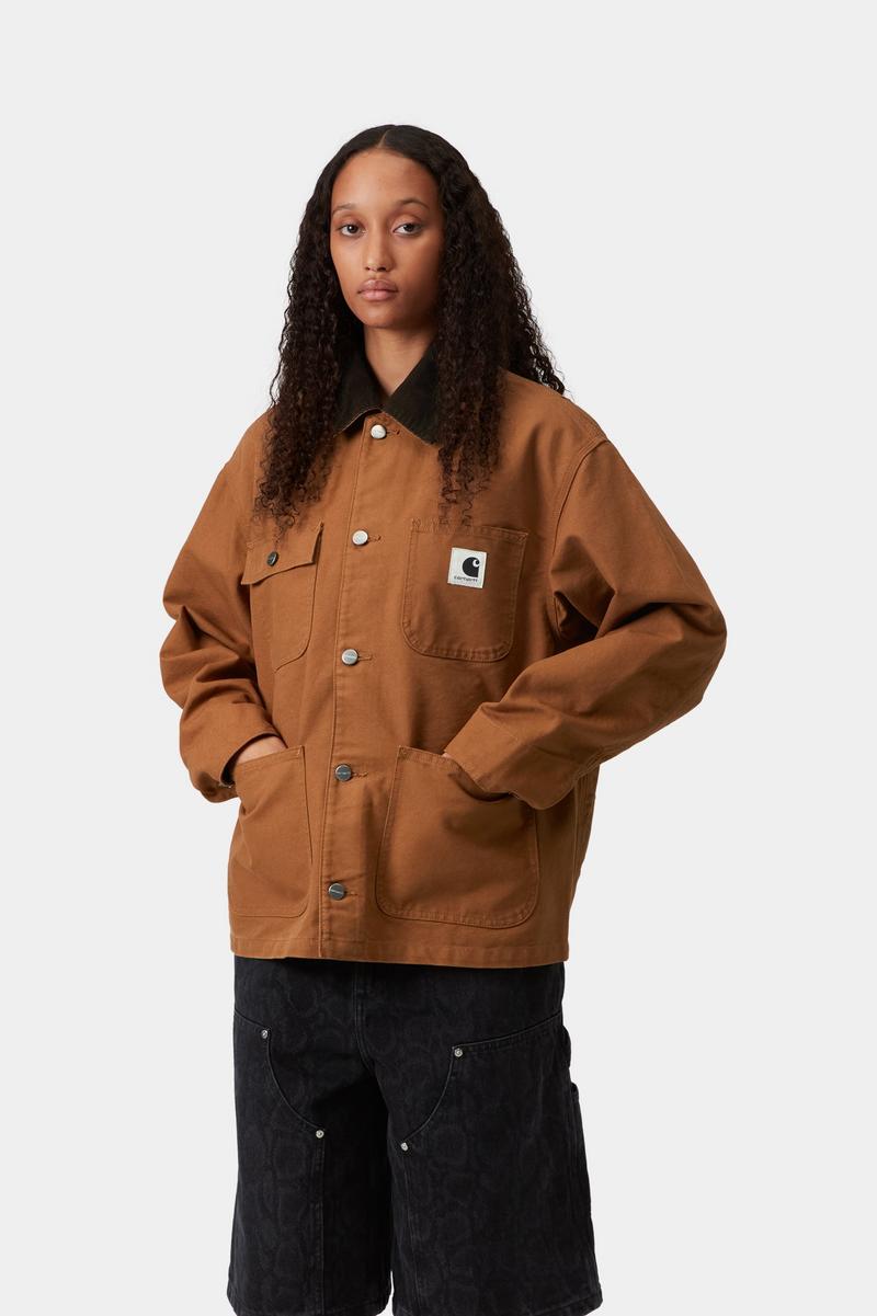 Carhartt OG Michigan Coat (Summer) - Hamilton Brown / Tabak, gespült