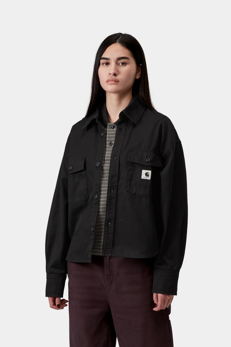 Carhartt Kelly Shirt Jac - Schwarz, gespült