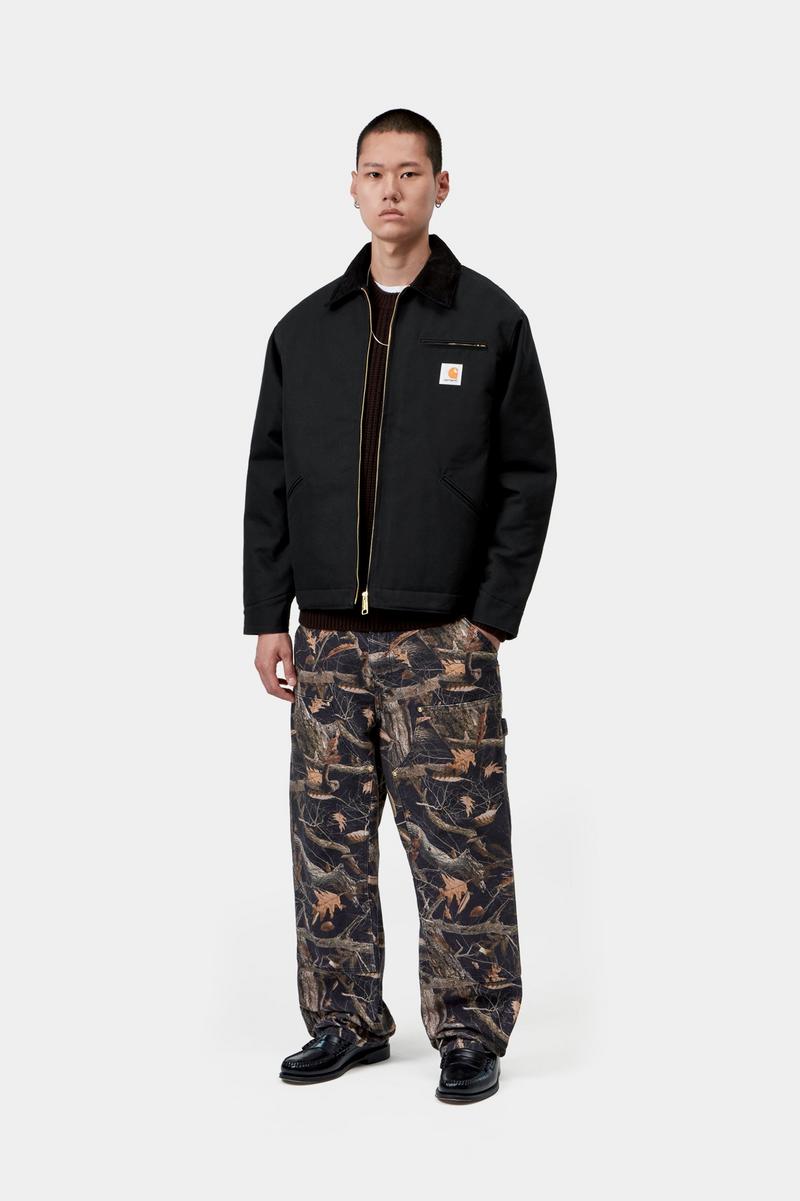 Carhartt OG Detroit Jacket (Winter) - Schwarz / Schwarz, starr