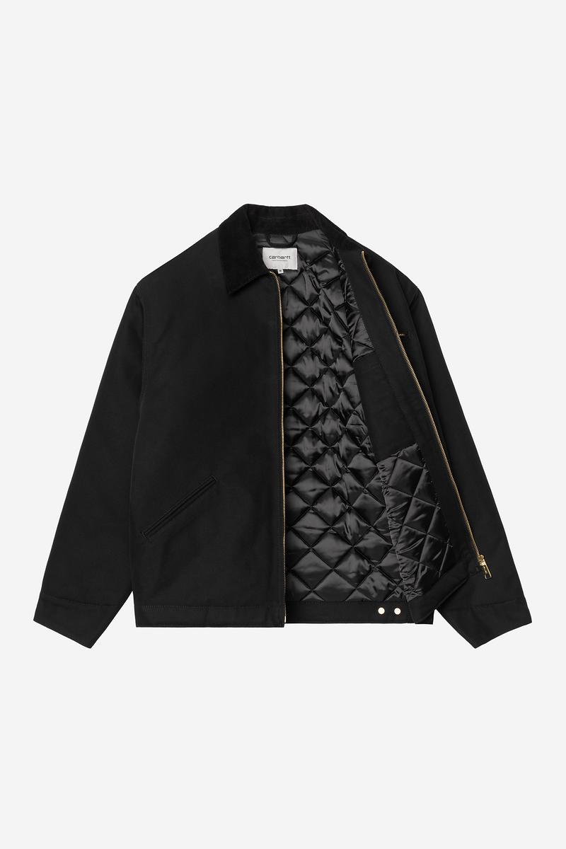 Carhartt OG Detroit Jacket (Winter) - Schwarz / Schwarz, starr
