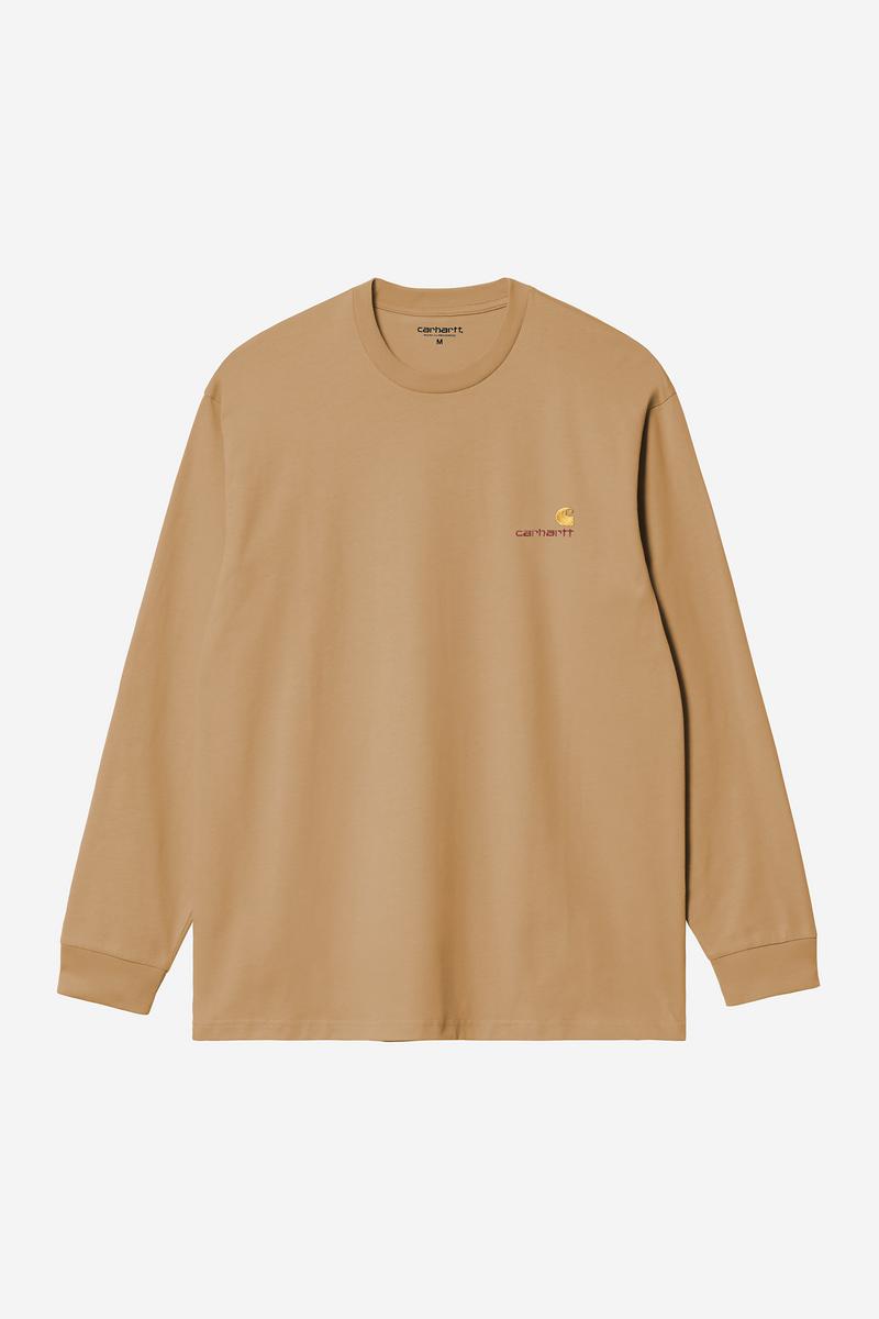 Carhartt L/S American Script T-Shirt - WIP Dusty H