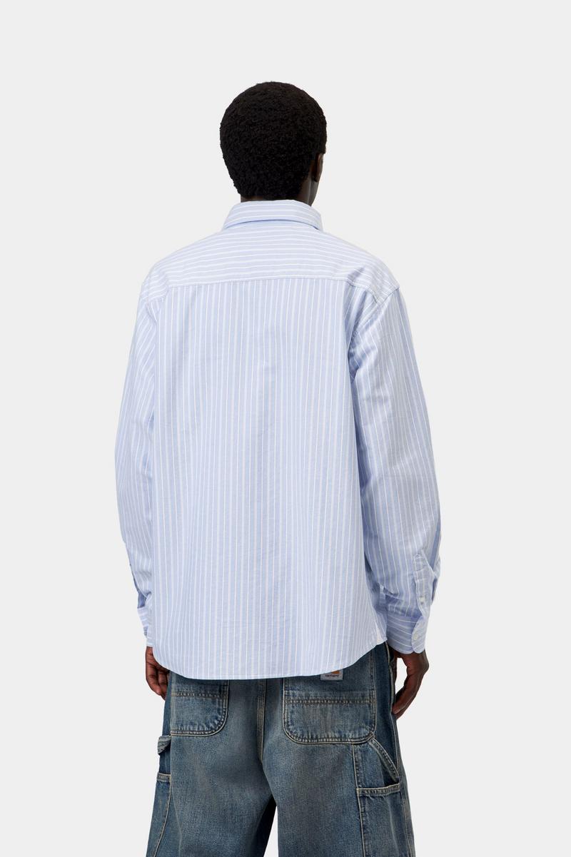 Carhartt L/S Kanan Shirt - Kanan-Streifen, Bleichmittel