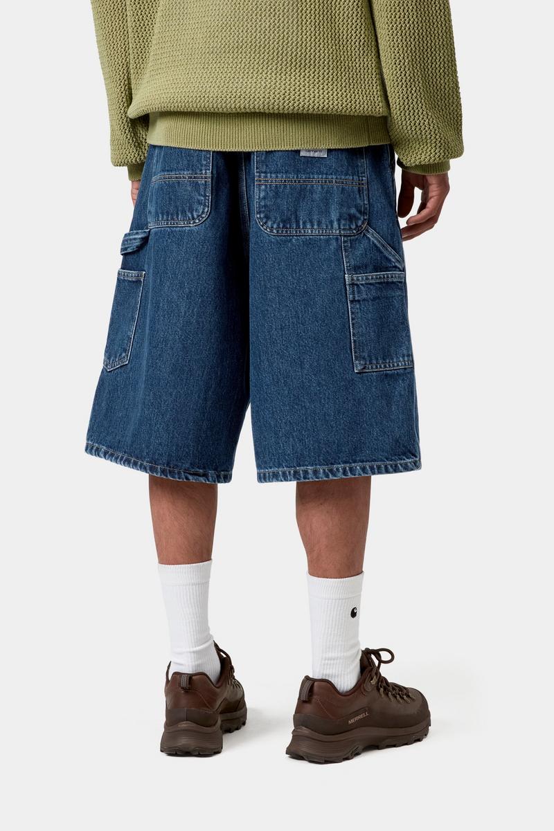 Carhartt OG Double Knee Short - Blau, Stonewashed
