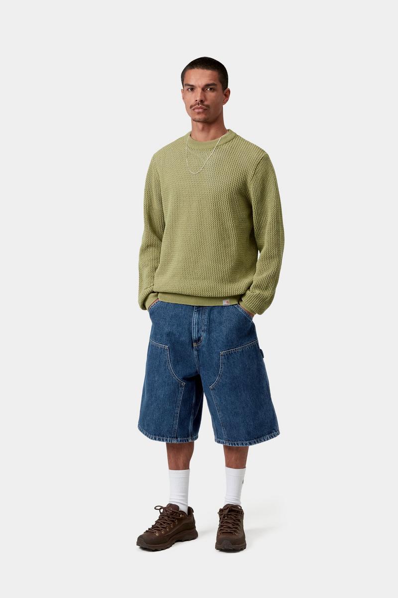 Carhartt OG Double Knee Short - Blau, Stonewashed