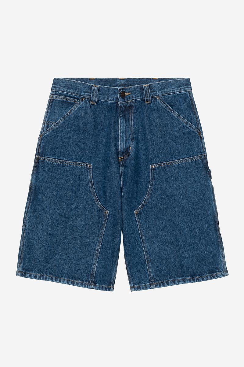 Carhartt OG Double Knee Short - Blau, Stonewashed