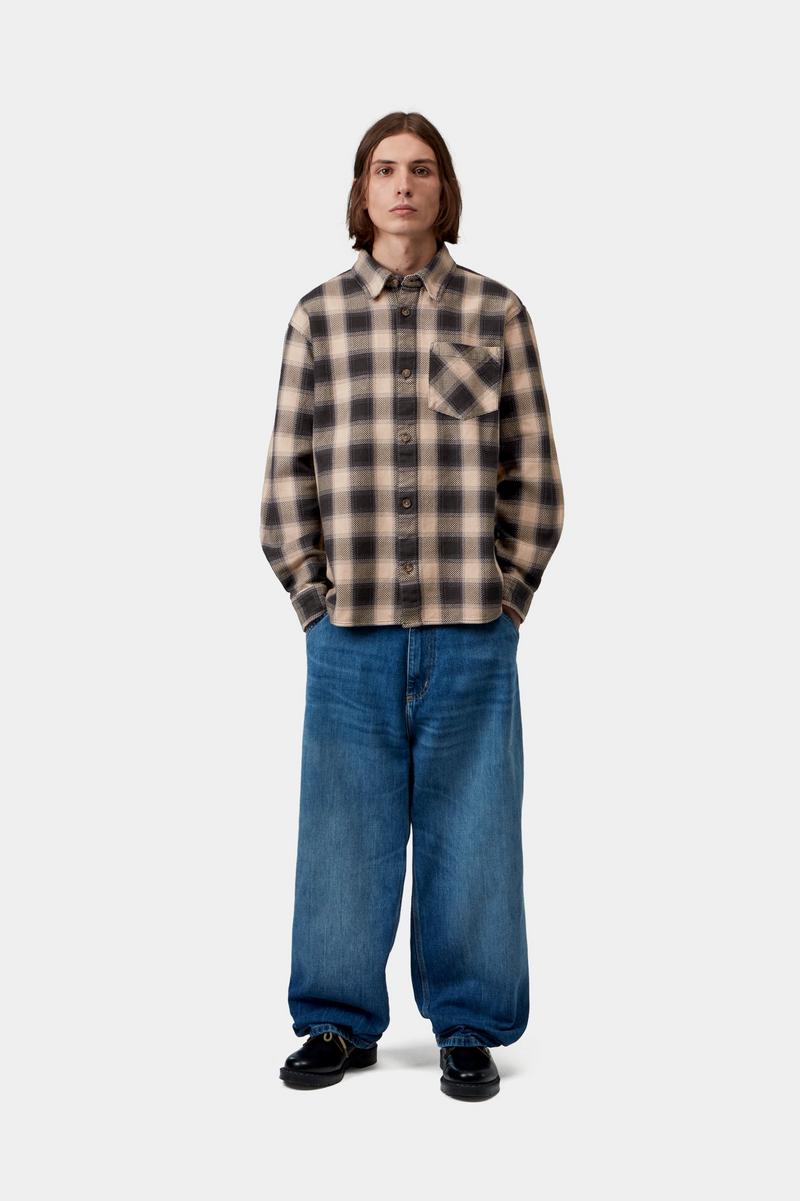 Carhartt L/S Dayne Shirt - Dayne Check, Shady Purple