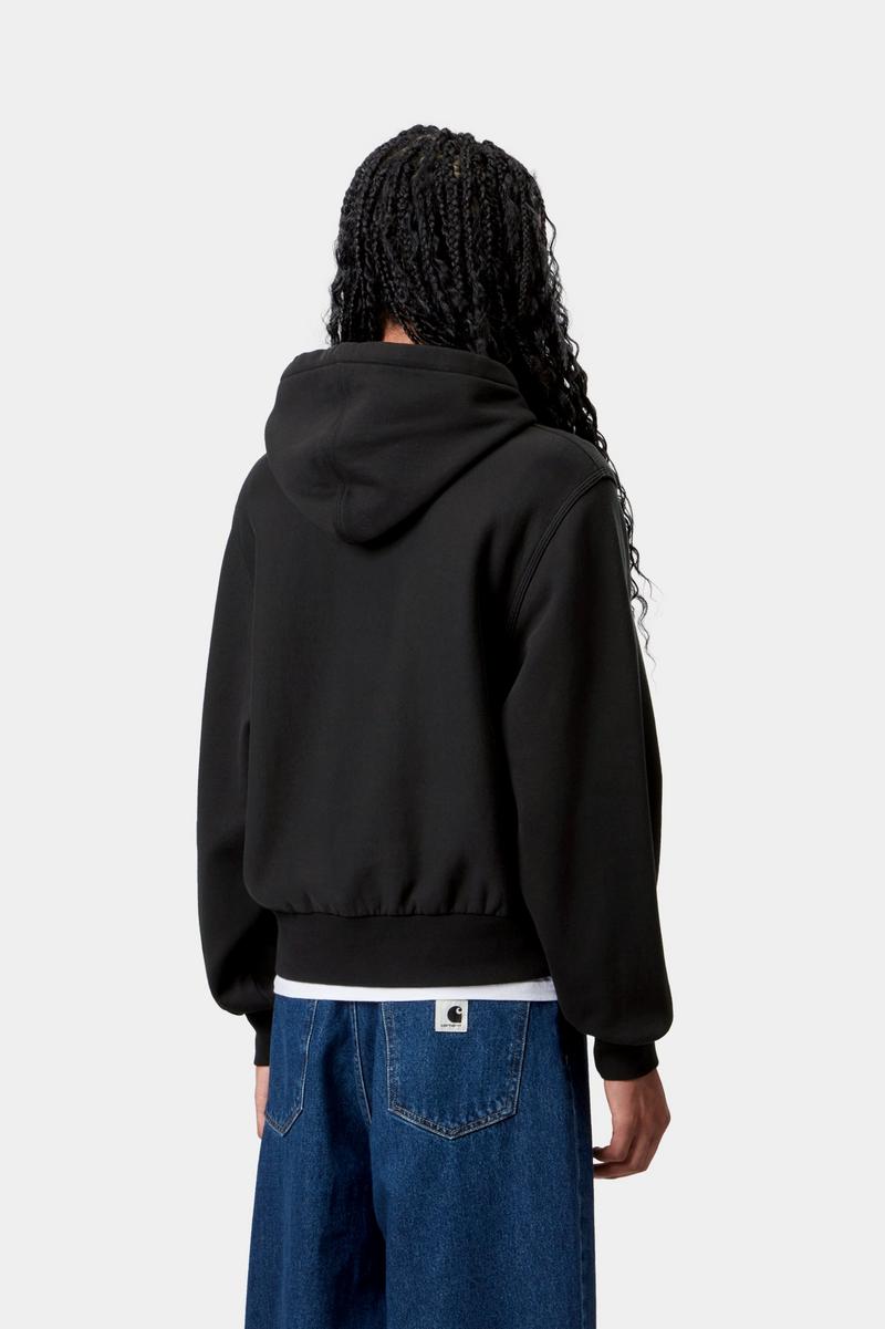 Carhartt Hooded American Script Sweatshirt - Schwarz