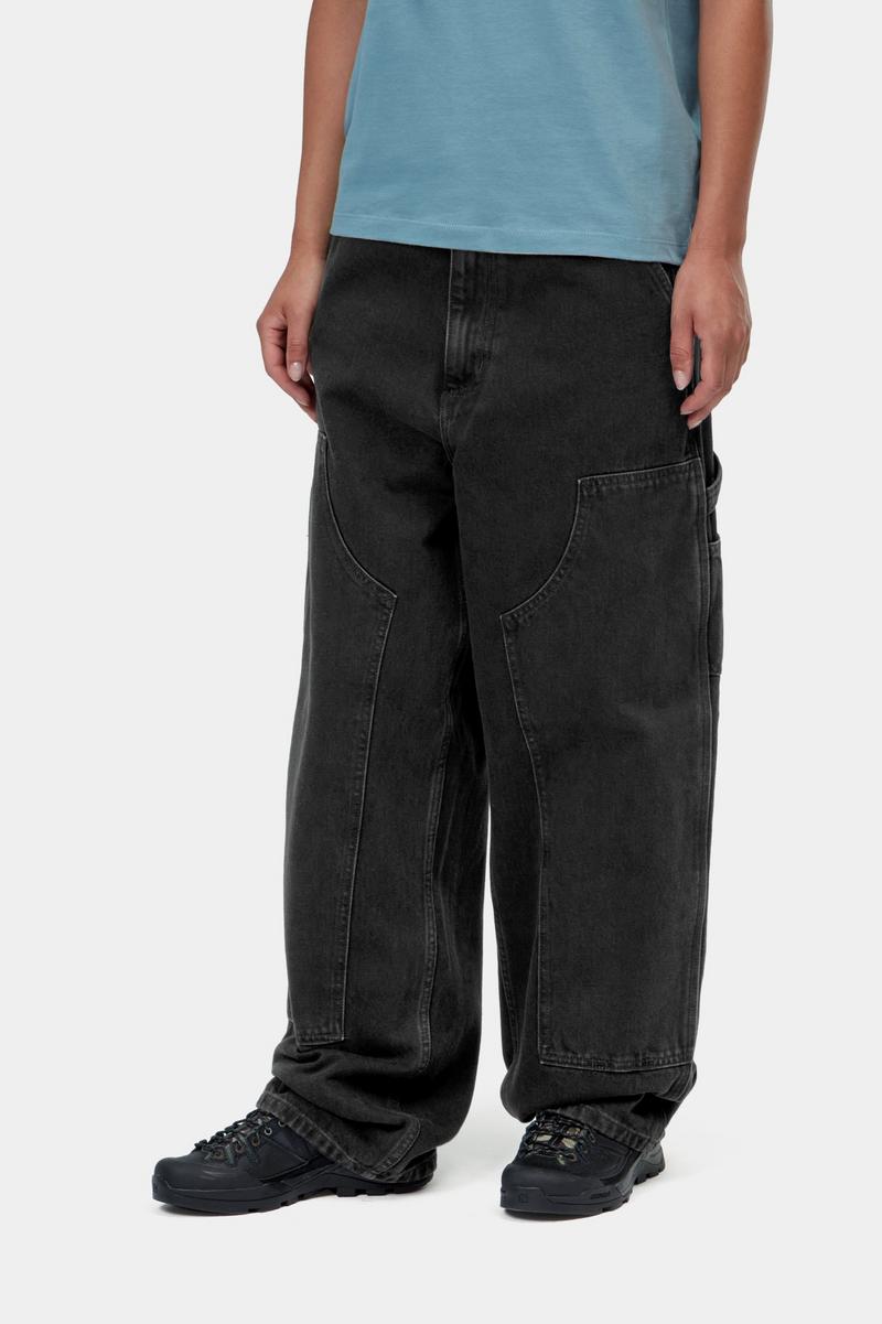 Carhartt Brandon Double Knee Pant - Schwarz, Stonewashed