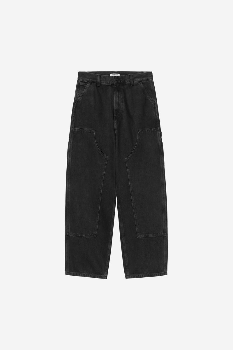 Carhartt Brandon Double Knee Pant - Schwarz, Stonewashed