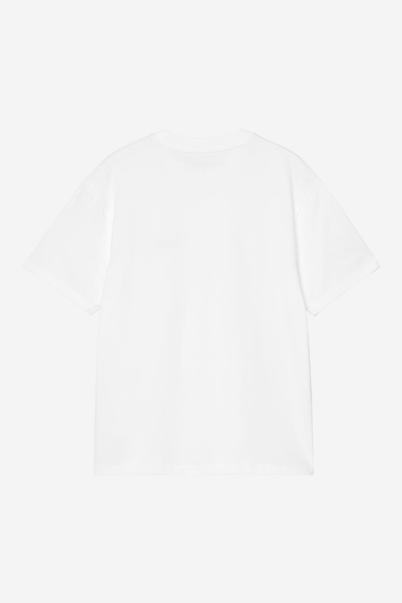 Carhartt S/S Script Embroidery T-Shirt - Weiß / Schwarz