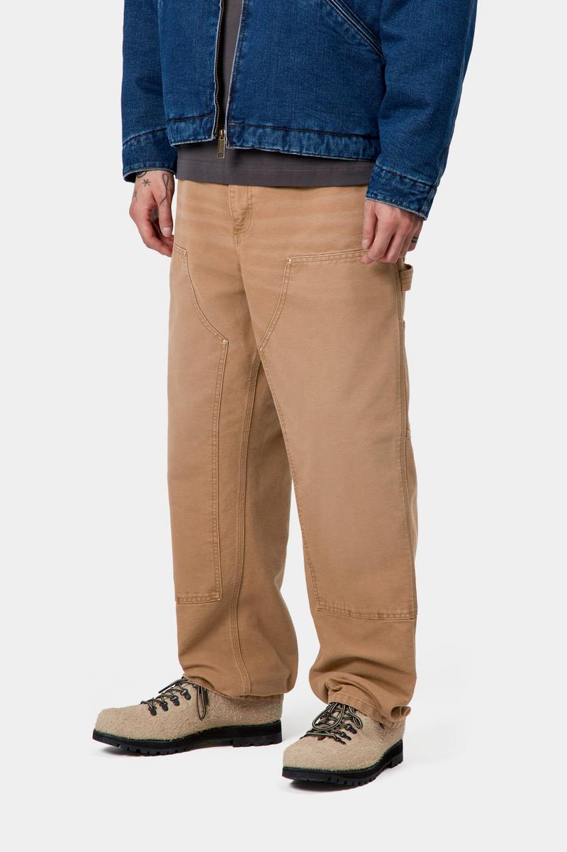 Carhartt Double Knee Pant - Hamilton Brown, Steinleinwand