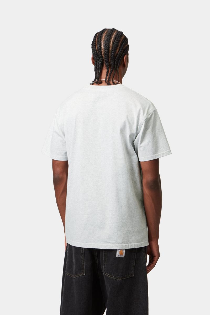 Carhartt S/S American Script T-Shirt - Ash Heather