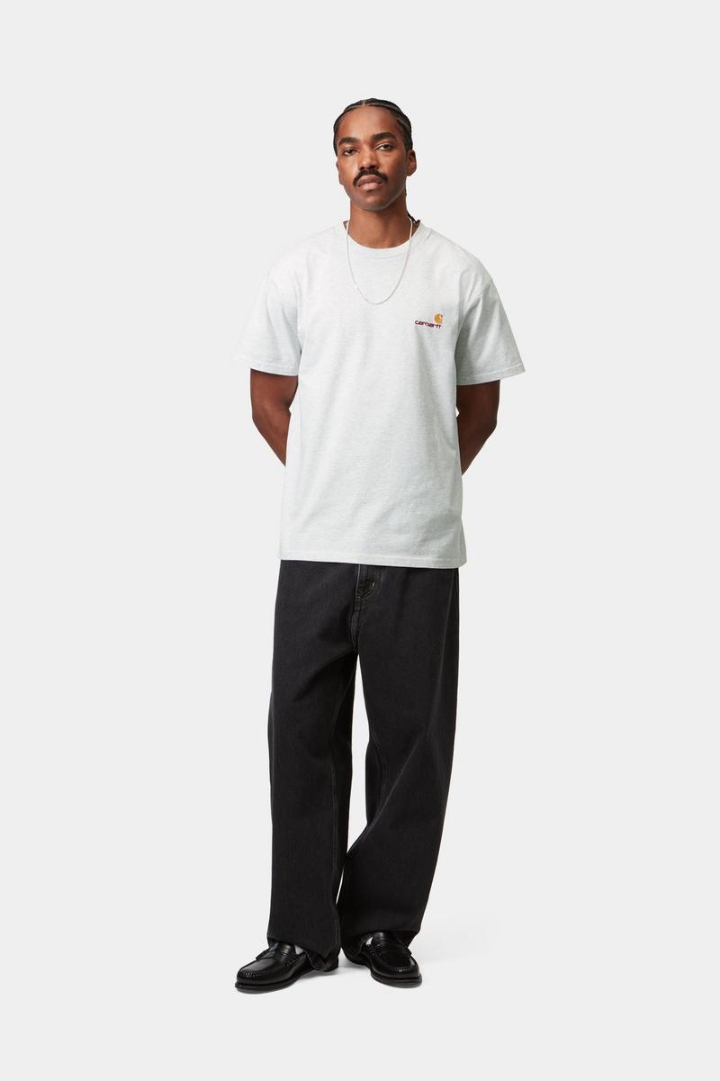 Carhartt S/S American Script T-Shirt - Ash Heather