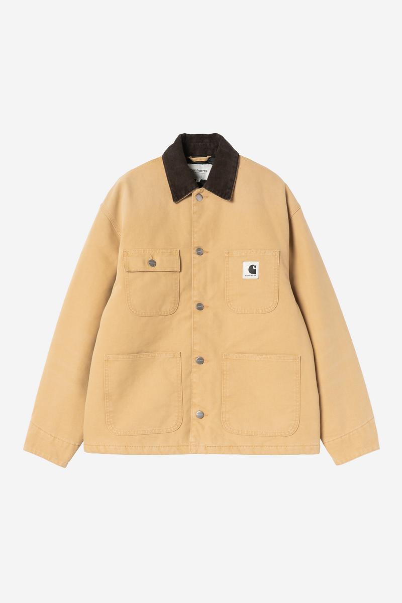 Carhartt OG Michigan Coat - WIP Dusty H / Tobacco, Steinleinwand