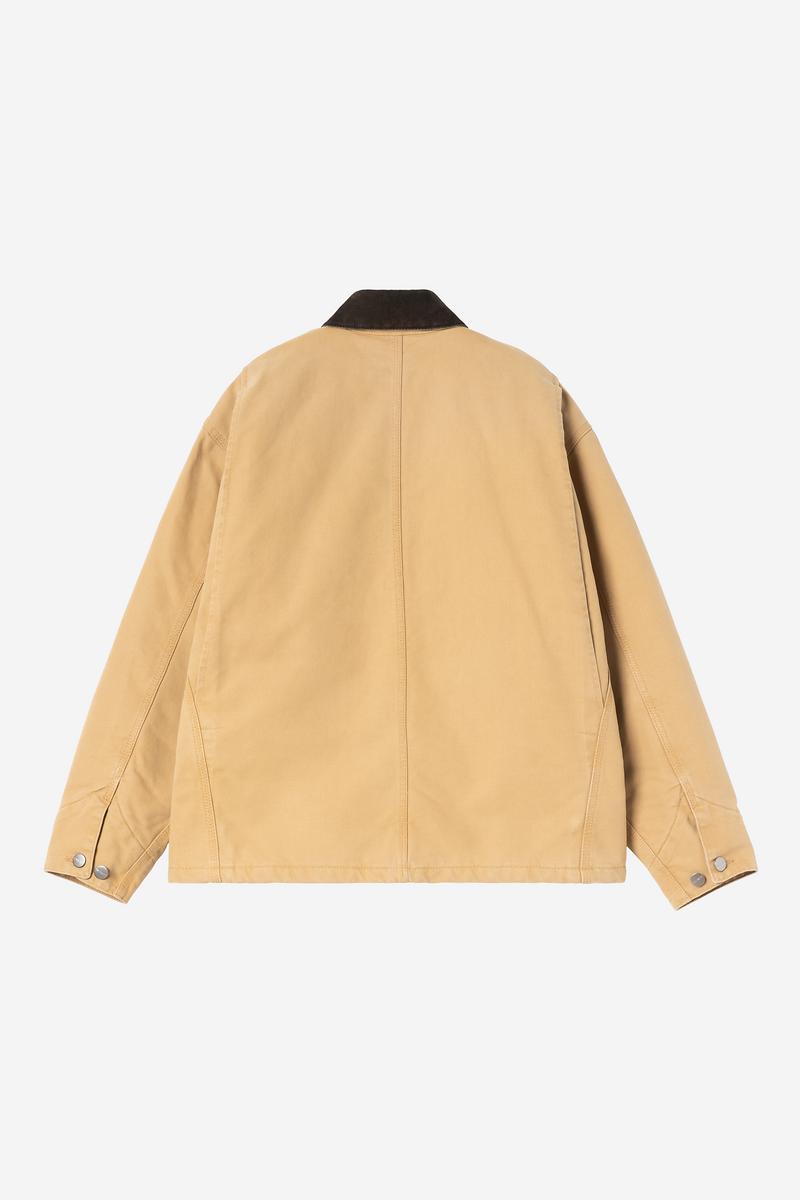 Carhartt OG Michigan Coat - WIP Dusty H / Tobacco, Steinleinwand
