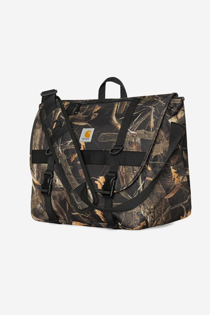 Carhartt Jake Messenger Bag - Camo-Federbaum, Schwarz