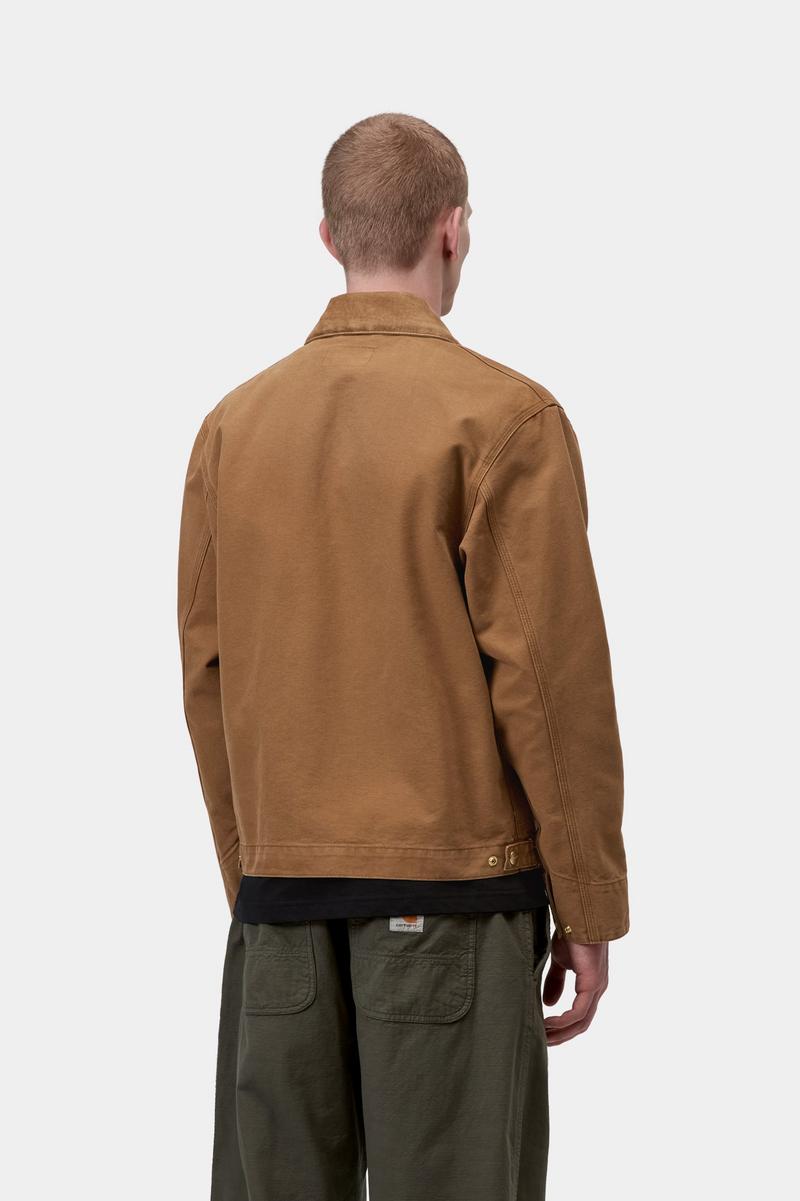 Carhartt Detroit Jacket - Hamilton Brown / Hamilton Brown, Steinleinwand