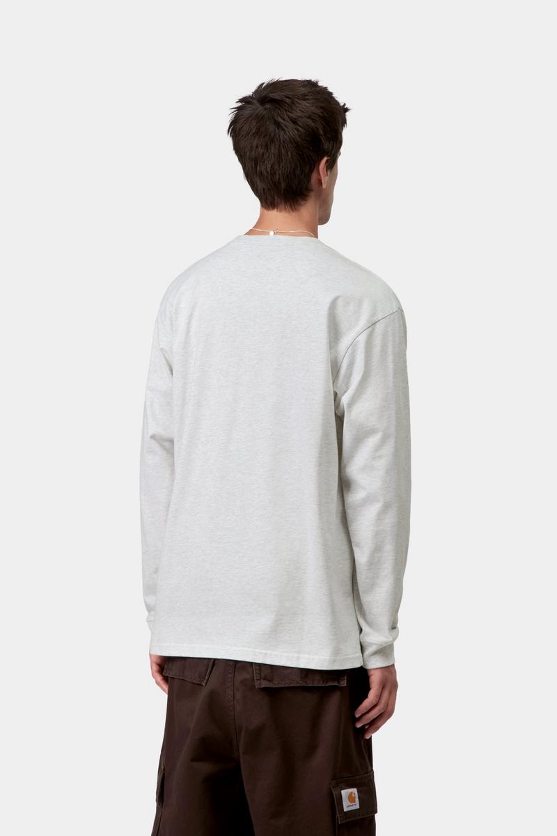 Carhartt L/S Chase T-Shirt - Aschenheide / Gold