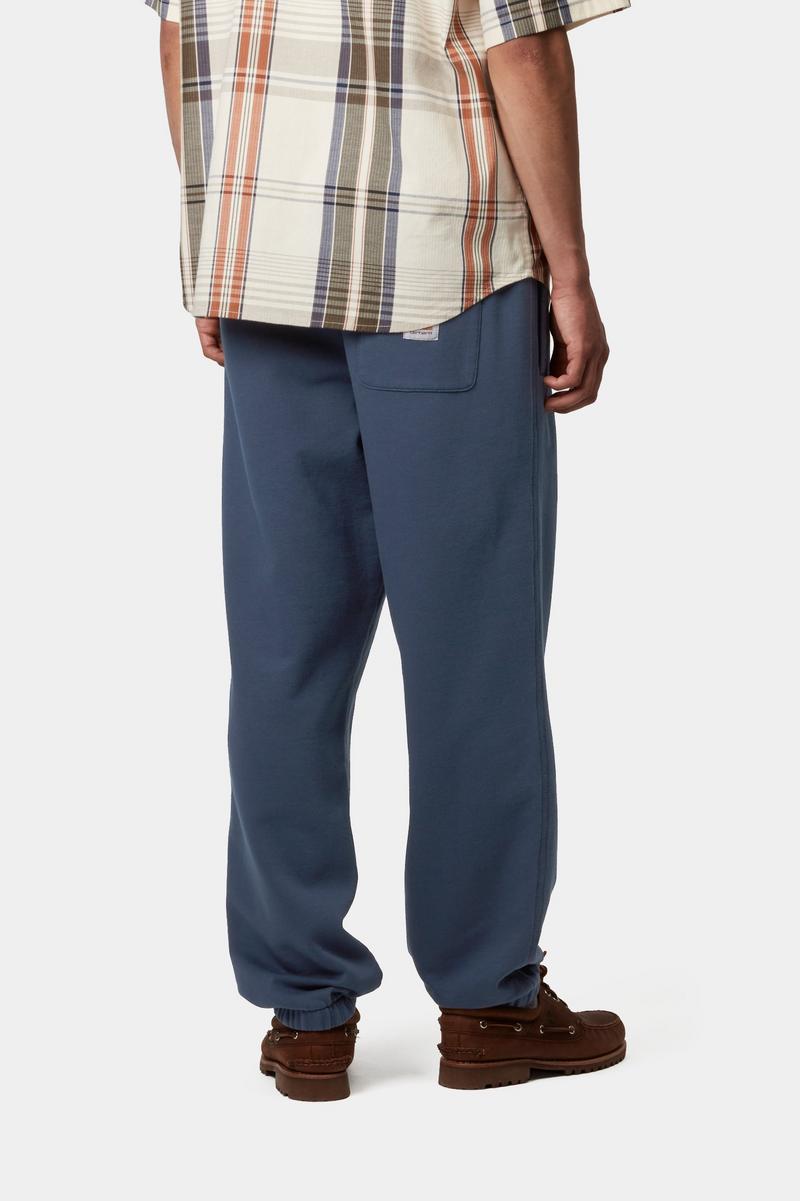Carhartt WIP Sweat Pant - Dunkelblau, Stonewashed