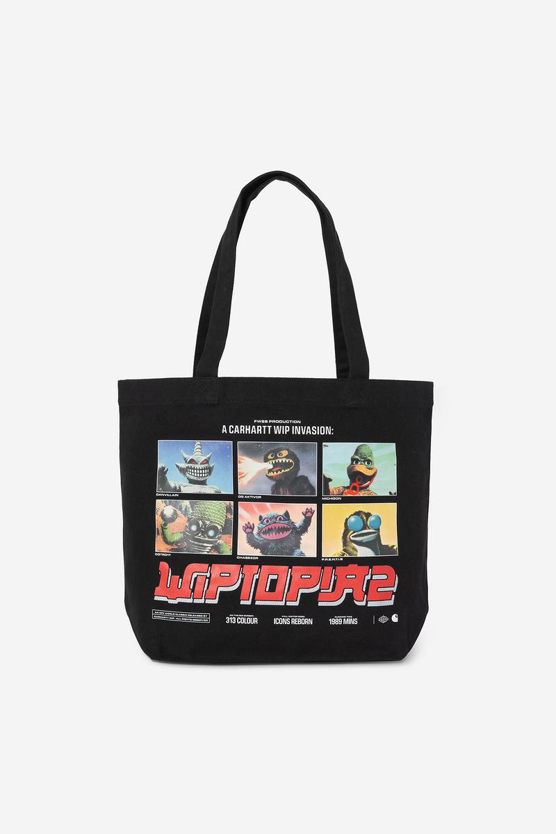 Carhartt Canvas Graphic Tote - WIPTOPIA 2, Schwarz drucken