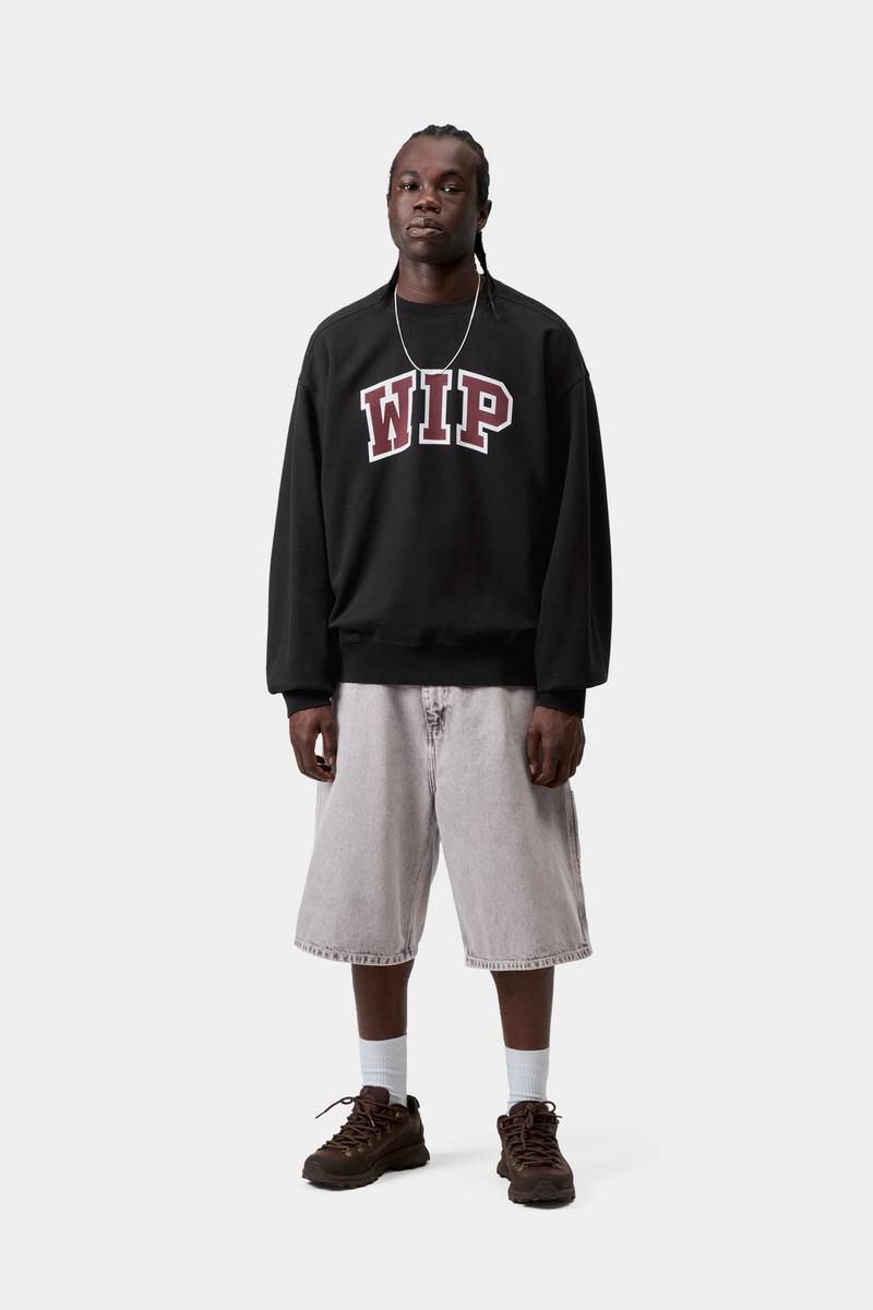 Carhartt WIP III Sweatshirt - Schwarz, schwere Steinwäsche