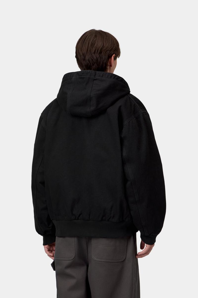 Carhartt OG Active Jacket - Schwarz, gespült