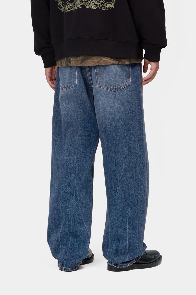 Carhartt Payson Pant - Blau, Marmor in Used-Waschung